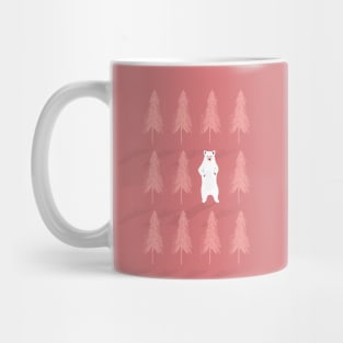 Polar Bear In The Forest Mug